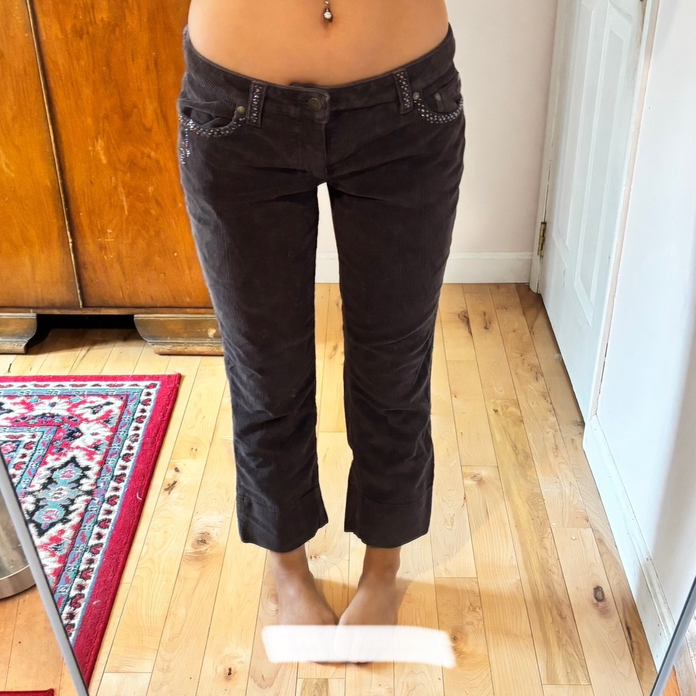 Vintage Blumarine Studded Corduroy Pants